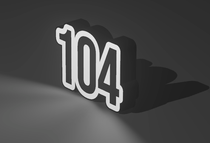 Custom 3D Printed Lightbox (LED Desk Sign)
