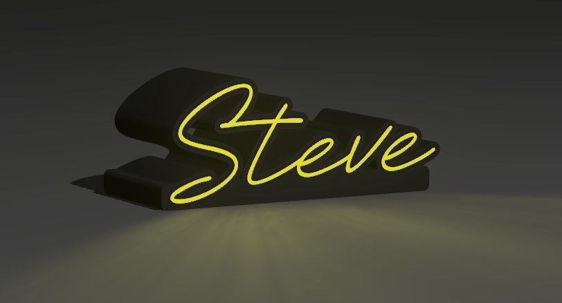 Custom 3D Printed Lightbox (LED Desk Sign)