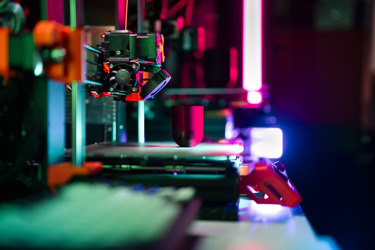 Cyber-Lab 3D printer in operation